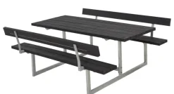 Plus Kombimöbel Basic 177 x 184 x 72 cm, 2 Rückenlehnen, Kunststoff schwarz