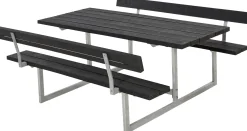 Plus Kombimöbel Basic 177 x 184 x 72 cm, 2 Rückenlehnen, Kunststoff schwarz