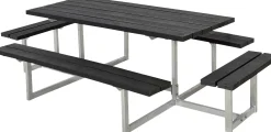 Plus Kombimöbel Basic 260 x 160 x 73 cm Kunststoff, schwarz strukturiert