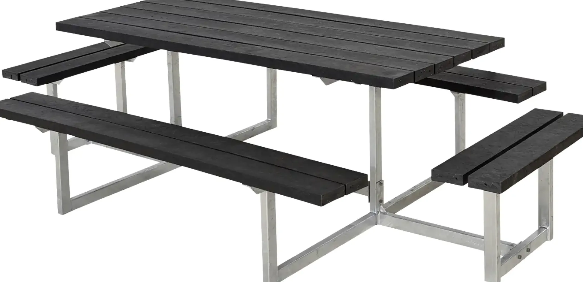 Plus Kombimöbel Basic 260 x 160 x 73 cm Kunststoff, schwarz strukturiert
