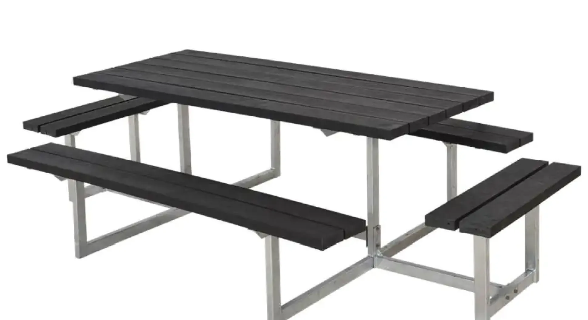 Plus Kombimöbel Basic 260 x 160 x 73 cm Kunststoff, schwarz strukturiert