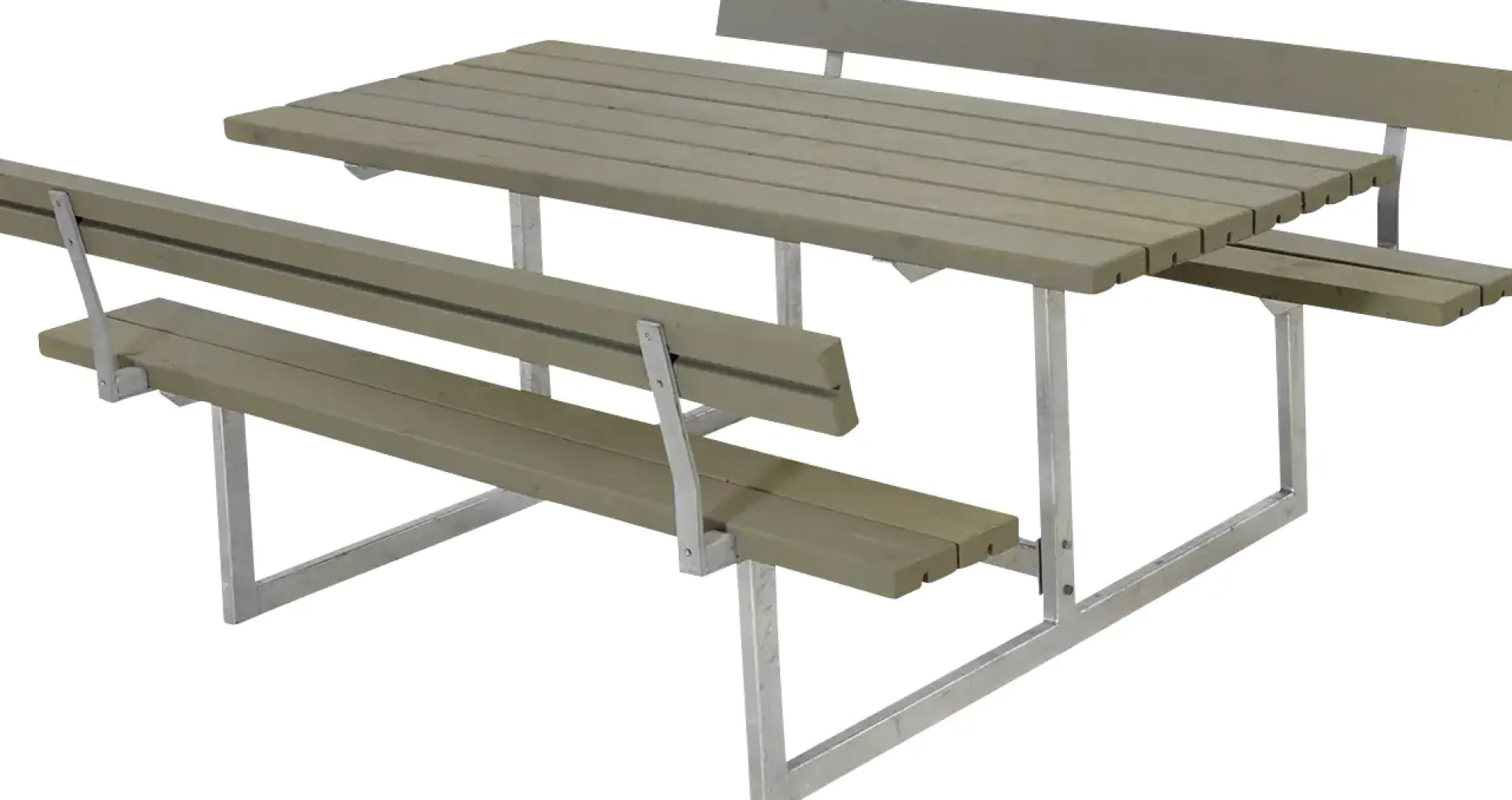 Plus Kombimöbel Basic 177 x 184 x 73 cm mit 2 Rückenlehnen, graubraun