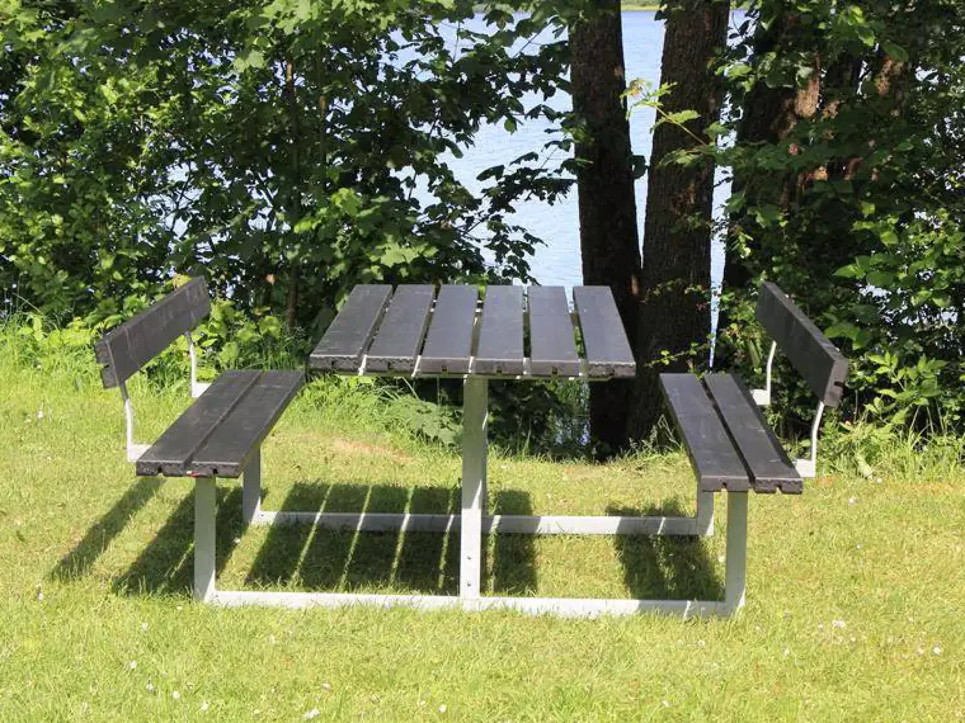 Plus Kombimöbel Basic 177 x 184 x 73 cm mit 2 Rückenlehnen, schwarz