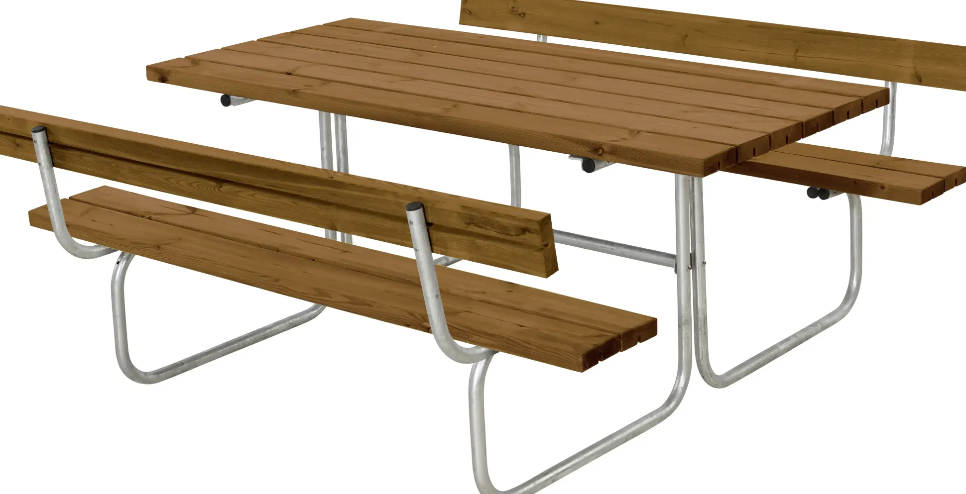 Plus Kombimöbel Classic + 2 Rückenlehnen RAL 1006 Teak