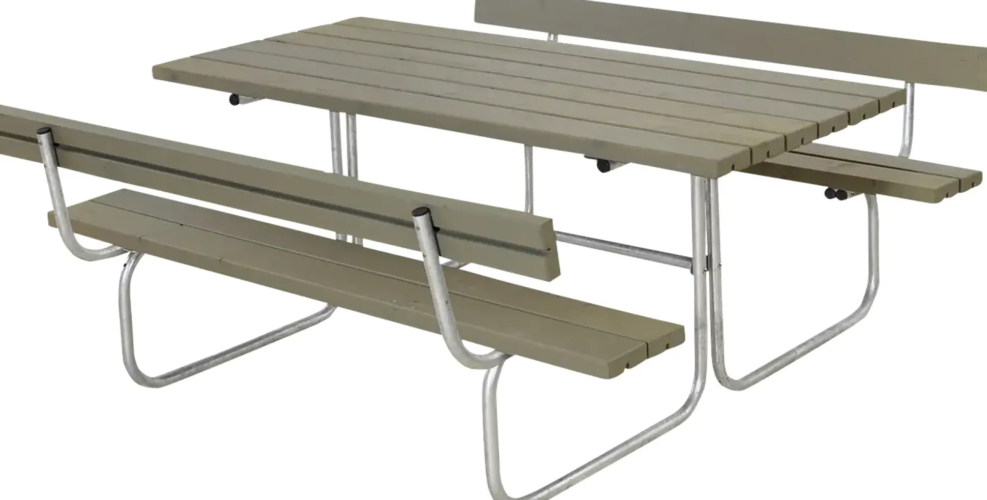 Plus Kombimöbel Classic 177 x 177 x 75 cm mit 2 Rückenlehne, graubraun