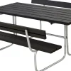 Plus Kombimöbel Classic 177 x 177 x 75 cm mit 2 Rückenlehnen, schwarz
