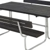 Plus Kombimöbel Classic 177 x 177 x 75 cm,2 Rückenlehnen,Kunststoff schwarz