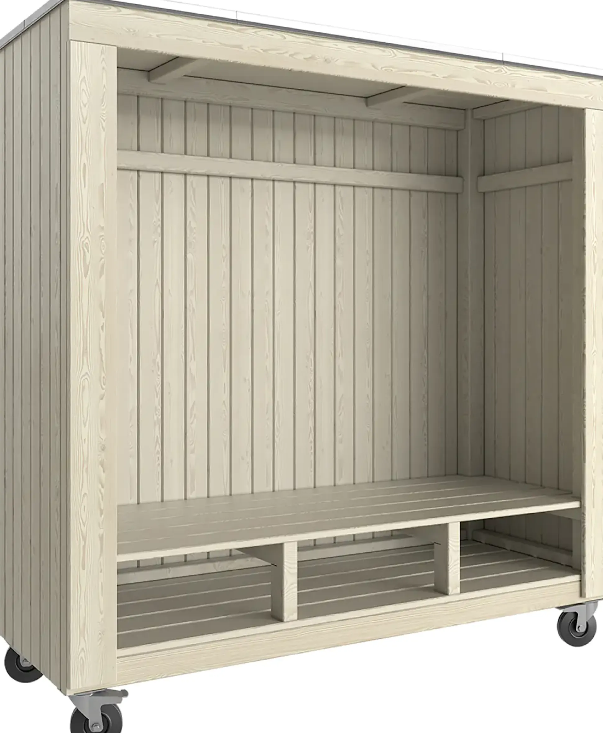 Plus Loungehaus Siesta Sommerly 179 x 67 x 183 cm natur mit Fußboden