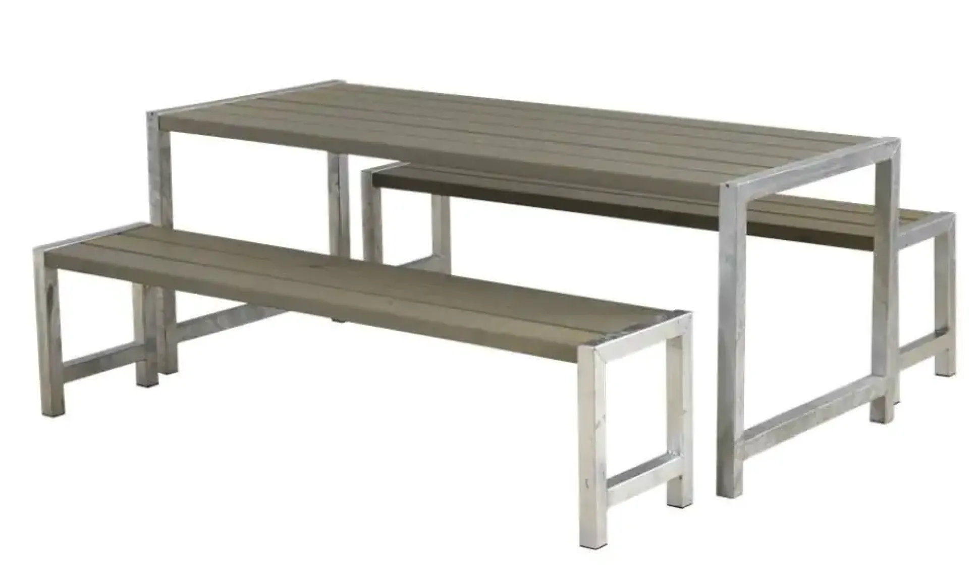 Plus Planken-Garnitur 3-teilig graubraun