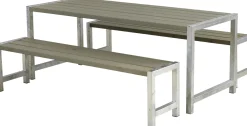 Plus Planken-Garnitur 3-teilig graubraun