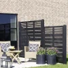 Plus Sichtschutzelement Silence 176 x 170 cm schwarz