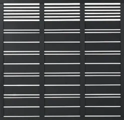 Plus Sichtschutzelement Silence 176 x 170 cm schwarz