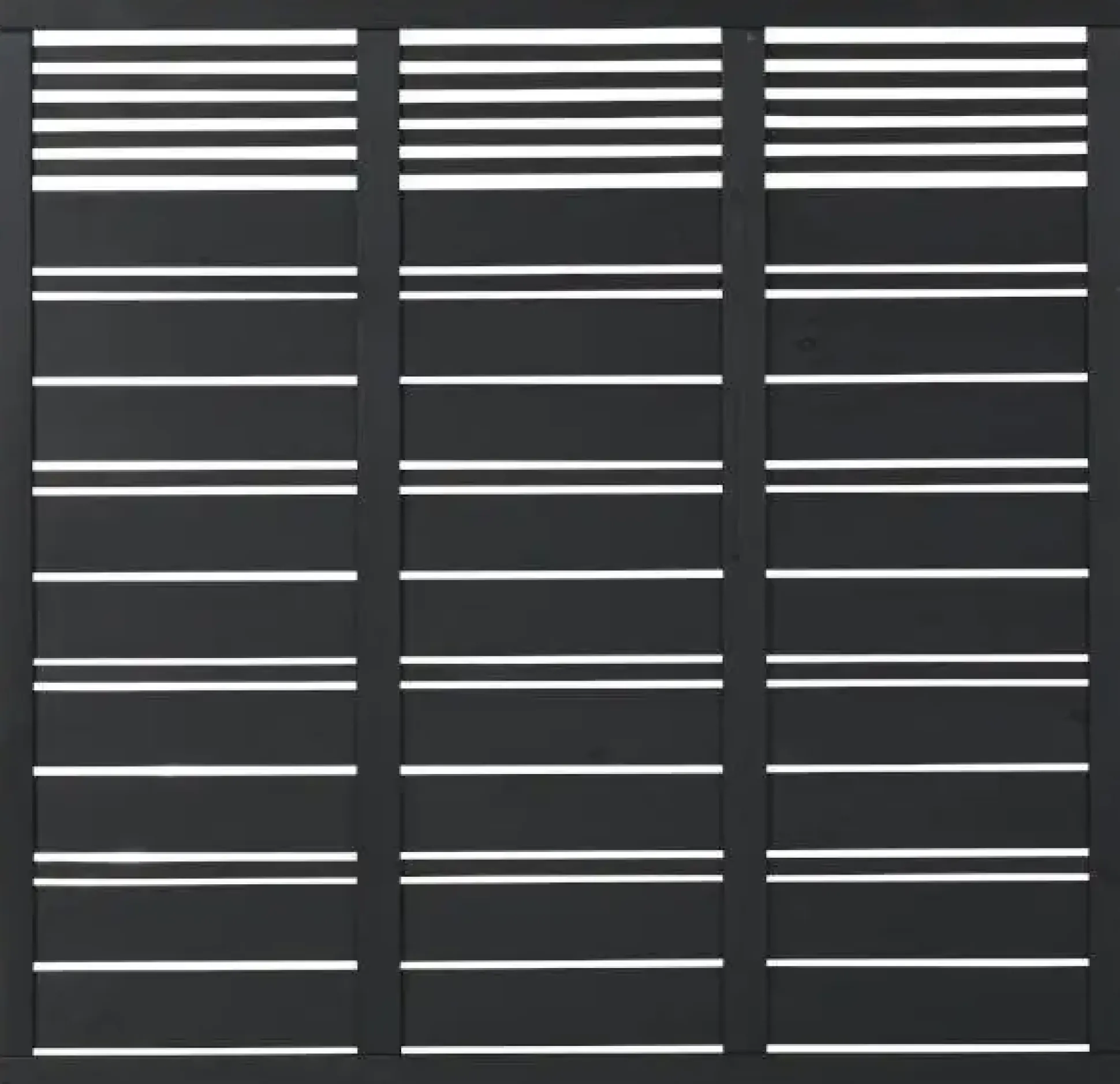 Plus Sichtschutzelement Silence 176 x 170 cm schwarz