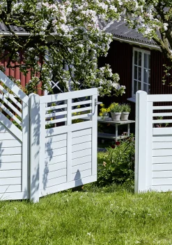 Plus Tor Decora 100 x 95 cm RAL 9010 Weiß