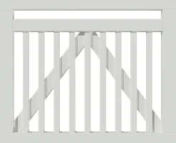 Plus Tor Linea 100 x 80 cm RAL 9010 Weiß