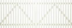 Plus Vorgartentor Retro 300 x 120 cm weiß