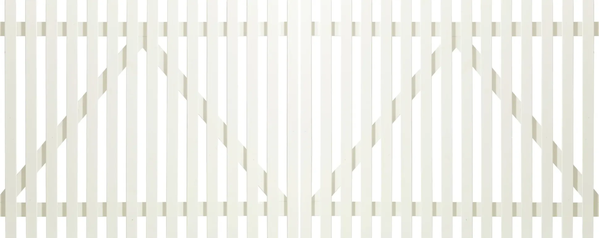 Plus Vorgartentor Retro 300 x 120 cm weiß