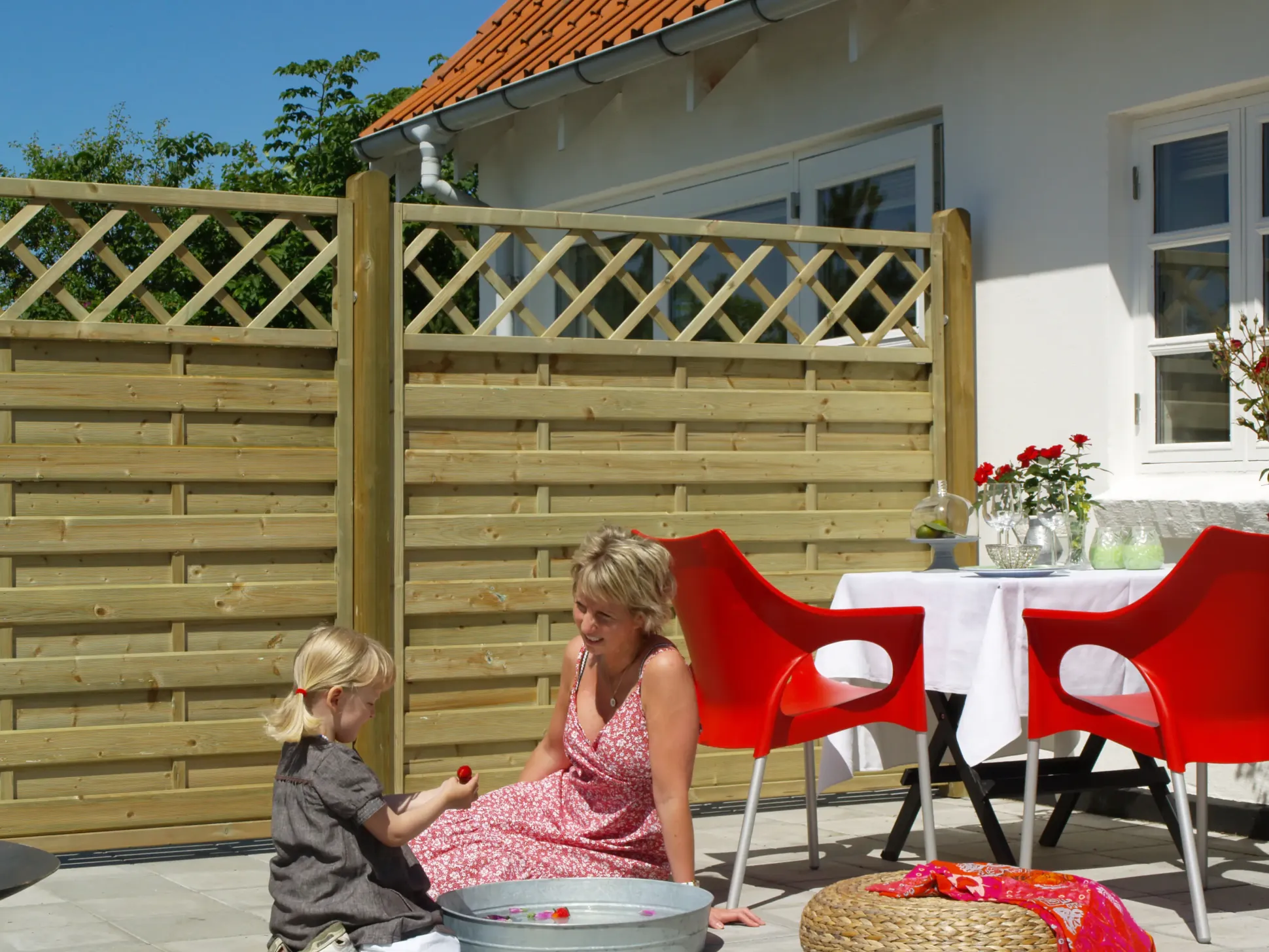 Plus Zaun Bergen mit Rankgitter 180 x 165 cm Druckimprägniert