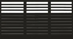 Plus Zaun Decora 180 x 95 cm RAL 9005 Schwarz