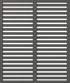 Plus Zaun Harmoni 120 x 140 cm umbragrau fungizidbehandelt
