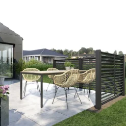 Plus Zaun Koyto 160 x 120 cm RAL 9005 Schwarz