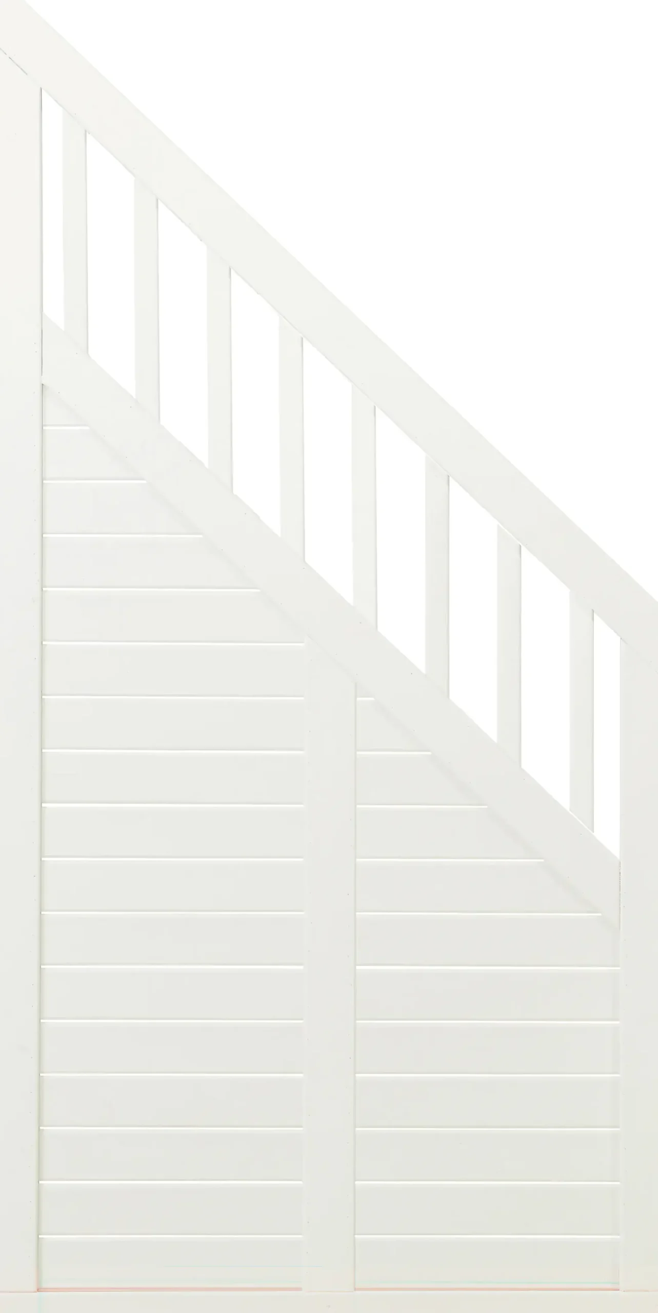 Plus Zaun Nostalgie 90 x 180/95 cm RAL 9010 Weiß