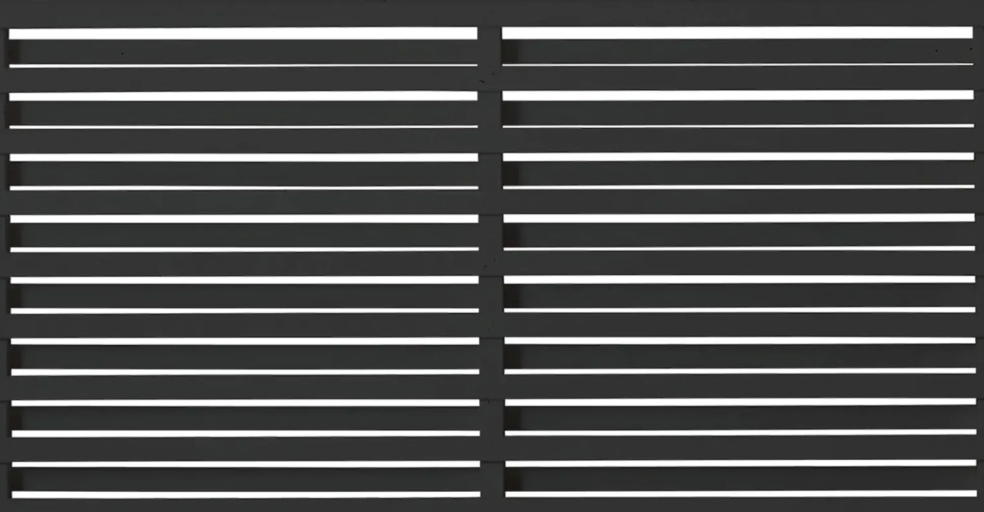 Plus Zaun Osaka 180 x 93 cm RAL 9005 Schwarz
