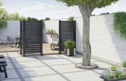 Plus Zaun Osaka 90 x 180 cm RAL 9005 Schwarz