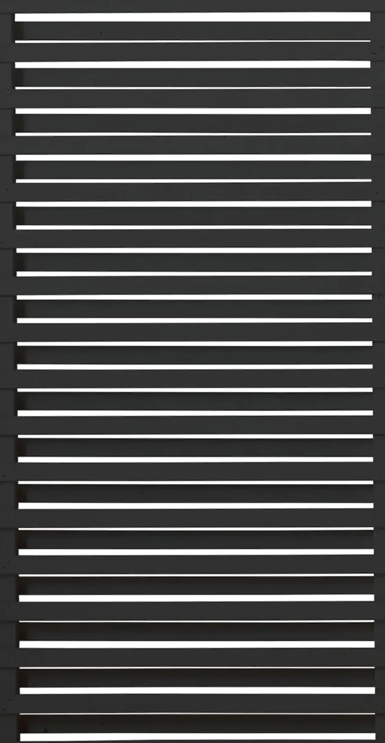 Plus Zaun Osaka 90 x 180 cm RAL 9005 Schwarz