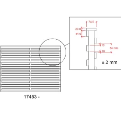 Plus Zaun Osaka 180 x 136 cm RAL 9010 Weiß