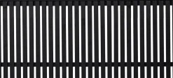 Plus Zaun Sendai 180 x 80 cm RAL 9005 Schwarz