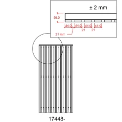 Plus Zaun Sendai 90 x 180 cm RAL 9010 Weiß