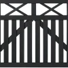 Plus Zauntor Vinesse 150 x 98 cm schwarz
