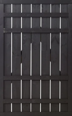 Plus Zauntür Rustik 100 x 158 cm schwarz