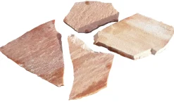Polygonalplatten Quarzit rosa-mix
