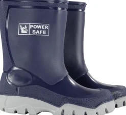 Power Safe Kinderstiefel blau-silber