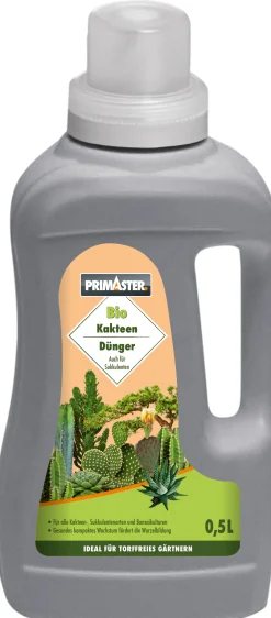 Primaster Bio Flüssigdünger für Kakteen Sukkulenten & Bonsai 500 ml