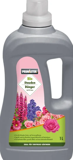 Primaster Bio Flüssigdünger 1 l für Stauden & Rosen