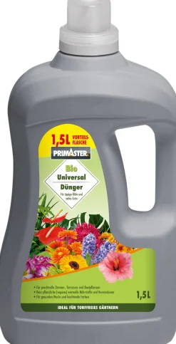 Primaster Bio Flüssigdünger Universal für Wuchs & Blüte 1,5 L