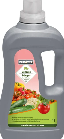 Primaster Bio Flüssigdünger 1 l für Gemüse, Tomaten, Paprika, Chili