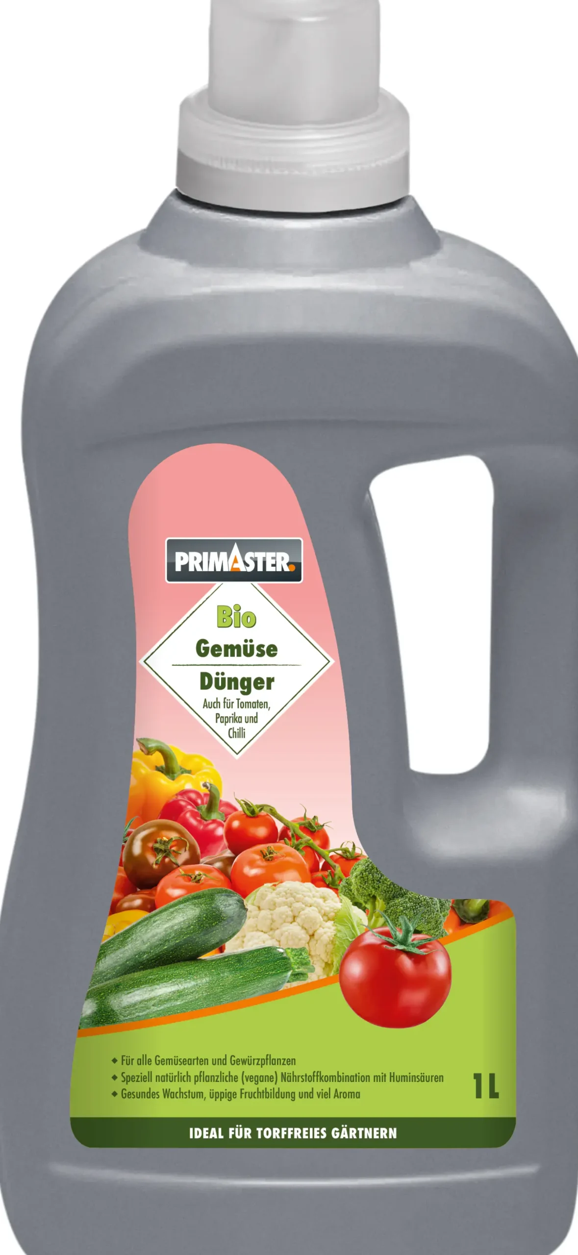 Primaster Bio Flüssigdünger 1 l für Gemüse, Tomaten, Paprika, Chili
