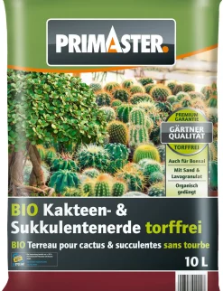 Primaster Bio Kakteen- & Sukkulentenerde torffrei 10 L