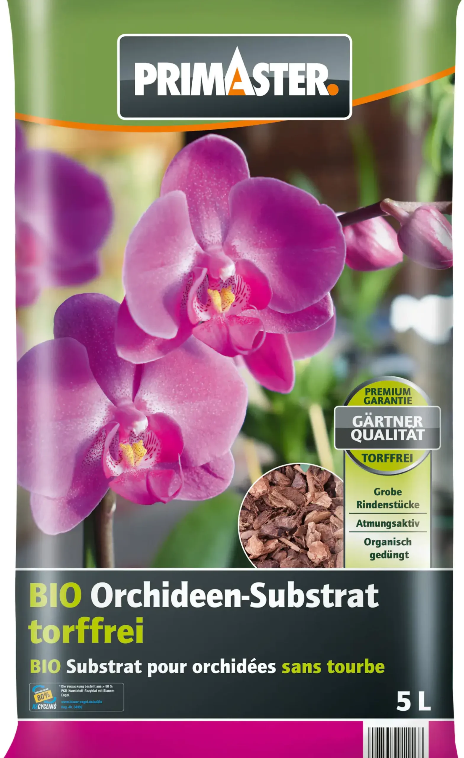 Primaster Bio Orchideensubstrat torffrei 5 L