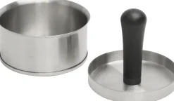 Primaster Burgerpresse Edelstahl mit Kunststoffgriff Ø 11 cm