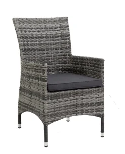 Primaster Diningsessel Nardo XL aus Kunststoffgeflecht, black pearl