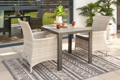 Primaster Diningsessel Nardo XL aus Kunststoffgeflecht, greyline