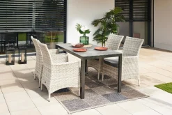 Primaster Diningsessel Nardo XL aus Kunststoffgeflecht, greyline