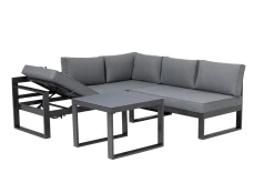 Primaster Gartenmöbel-Set Limoncello Aluminium mit verstellbarem Kopfteil