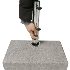 Primaster Granit Balkon-Schirmständer halb 25 kg