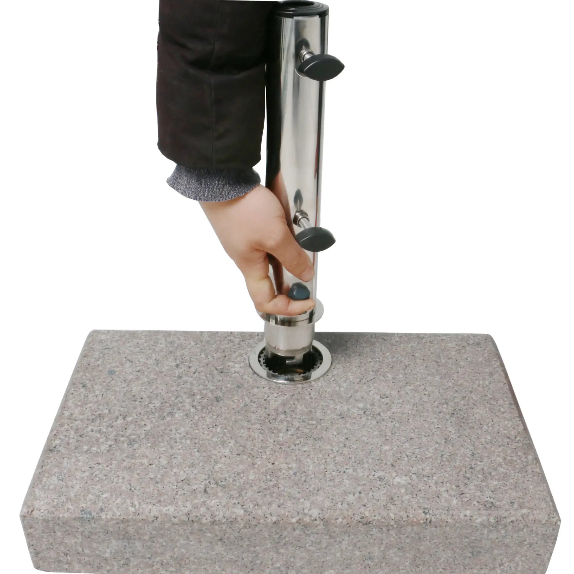 Primaster Granit Balkon-Schirmständer halb 25 kg